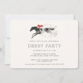 Invitation Course moderne Horse Derby Party équestre (Devant)