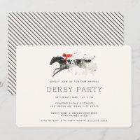 Course moderne Horse Derby Party équestre
