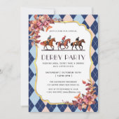 Invitation Course moderne Horse Derby Party équestre (Devant)