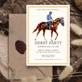 Invitation Course moderne Horse Derby Party équestre Invitati