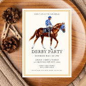 Invitation Course moderne Horse Derby Party équestre Invitati