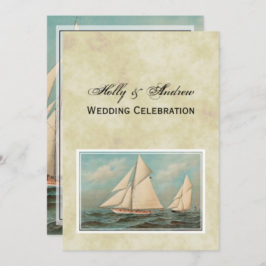 Invitation Course Nautique Vintage Yachts #1 (Devant / Derrière)