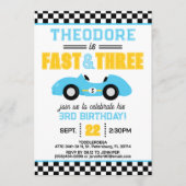 Invitation Course Rapide & Trois 3e Anniversaire de la Voitur (Devant)
