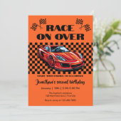 Invitation Course sur le Red Sports moderne voiture n'importe (Debout devant)