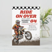 Invitation Course sur plus de Kid's Dirt Motorcross fête d'an (Debout devant)