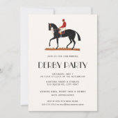 Invitation Course vintage Jockey Derby Party (Devant)