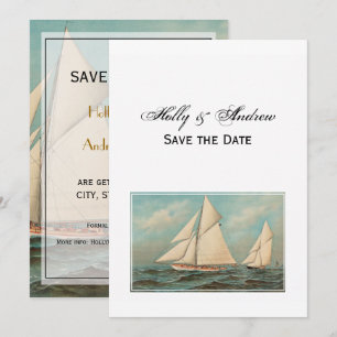 Invitation Courses de yachts vintage nautiques #1 Sauvegarder