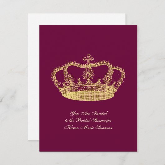 Invitation Courses d'or (Devant / Derrière)