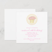 Invitation courte à gâteau (Devant / Derrière)