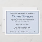 Invitation Cousez prêt pour l'invitation de retraite (Dos)