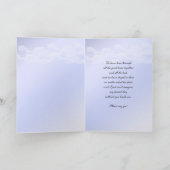 Invitation cousin Bridesmaid Request Card With Violet Blue à (Intérieur)