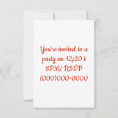 Invitation Cousin des Frostys (Dos)