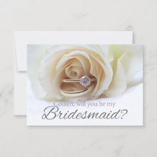 Invitation Cousin S'il vous plaît être Bridesmaid