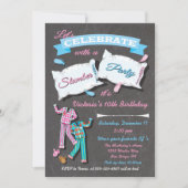 Invitation Coussin de la fête de bois d'oeuvre se battre dorm (Devant)