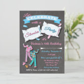 Invitation Coussin de la fête de bois d'oeuvre se battre dorm (Debout devant)