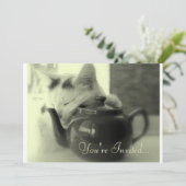 Invitation Coussin de théière (Debout devant)