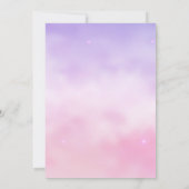 Invitation Coussin rose et violet Stwood Anniversaire (Dos)