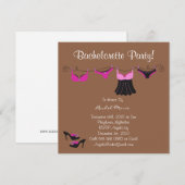 Invitation Coute Bachelorette (Devant / Derrière)