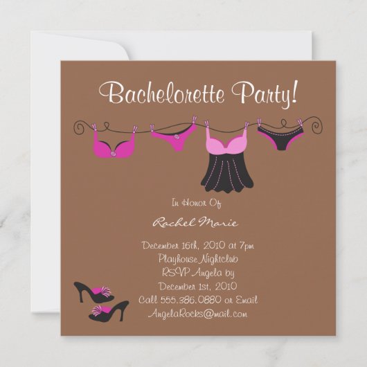 Invitation Coute Bachelorette (Devant)