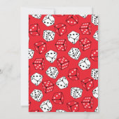 Invitation Coute Dice Games Anniversaire de enfant Party (Dos)