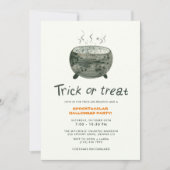 Invitation Coute Pot Trick ou Treat Halloween Party (Devant)