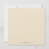 Invitation : coutume : Corail/invitation crème de mariage (Dos)