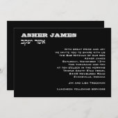 Invitation Coutume de James de calcinateur (Devant / Derrière)