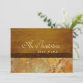 Invitation Coutume en pierre de retraite de cadre commercial (Debout devant)