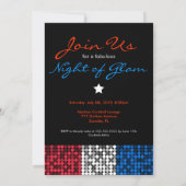 Invitation Couture blanche et bleue (Dos)