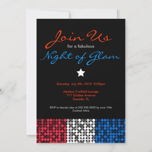 Invitation Couture blanche et bleue (Dos)