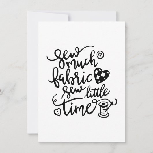 Invitation Couture | Coudre beaucoup de tissu coudre peu de t (Devant)