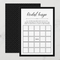Couture élégante| Jeu de bingo Fête de l'mariée