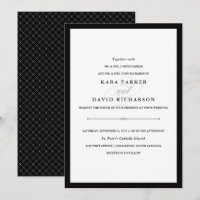 Couture élégante | Mariage noir et blanc