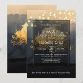 Invitation Couvert de braises | Design minimaliste (Devant / Derrière)