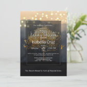 Invitation Couvert de braises | Design minimaliste (Debout devant)