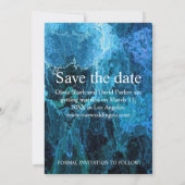 Invitation Couverture d'album bleu marine Musique Photo Enreg (Dos)