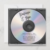 Invitation Couverture de CD pour Mariage (Dos)