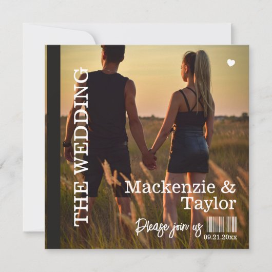 Invitation Couverture de CD pour Mariage (Devant)
