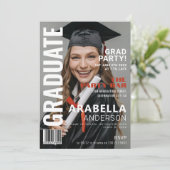 Invitation Couverture de Fun Magazine | Fête de fin d'études (Debout devant)