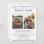 Invitation Couverture de journal de Noël personnalisée (Dos)