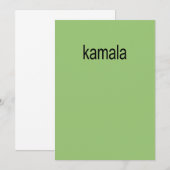 Invitation Couverture de l'album Kamala (Devant / Derrière)