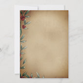 Invitation Couverture de livre de contes de fées avec des ros (Dos)