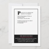 Invitation Couverture de magazine Ado Baptême (Dos)