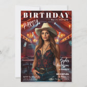 Invitation Couverture de magazine Anniversaire (Devant)
