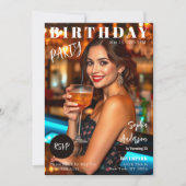 Invitation Couverture de magazine Anniversaire (Devant)