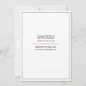 Invitation Couverture de magazine Bébé fille Baptême (Dos)