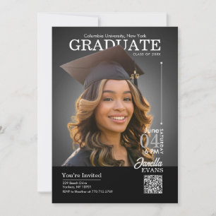 Invitation Couverture de magazine Casquette de remise des dip