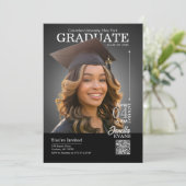 Invitation Couverture de magazine Casquette de remise des dip (Debout devant)