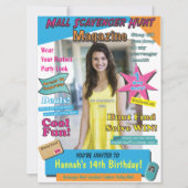 Invitation Couverture de magazine d'anniversaire pour une gra (Devant)