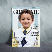 Invitation Couverture de magazine de fin d'études en maternel